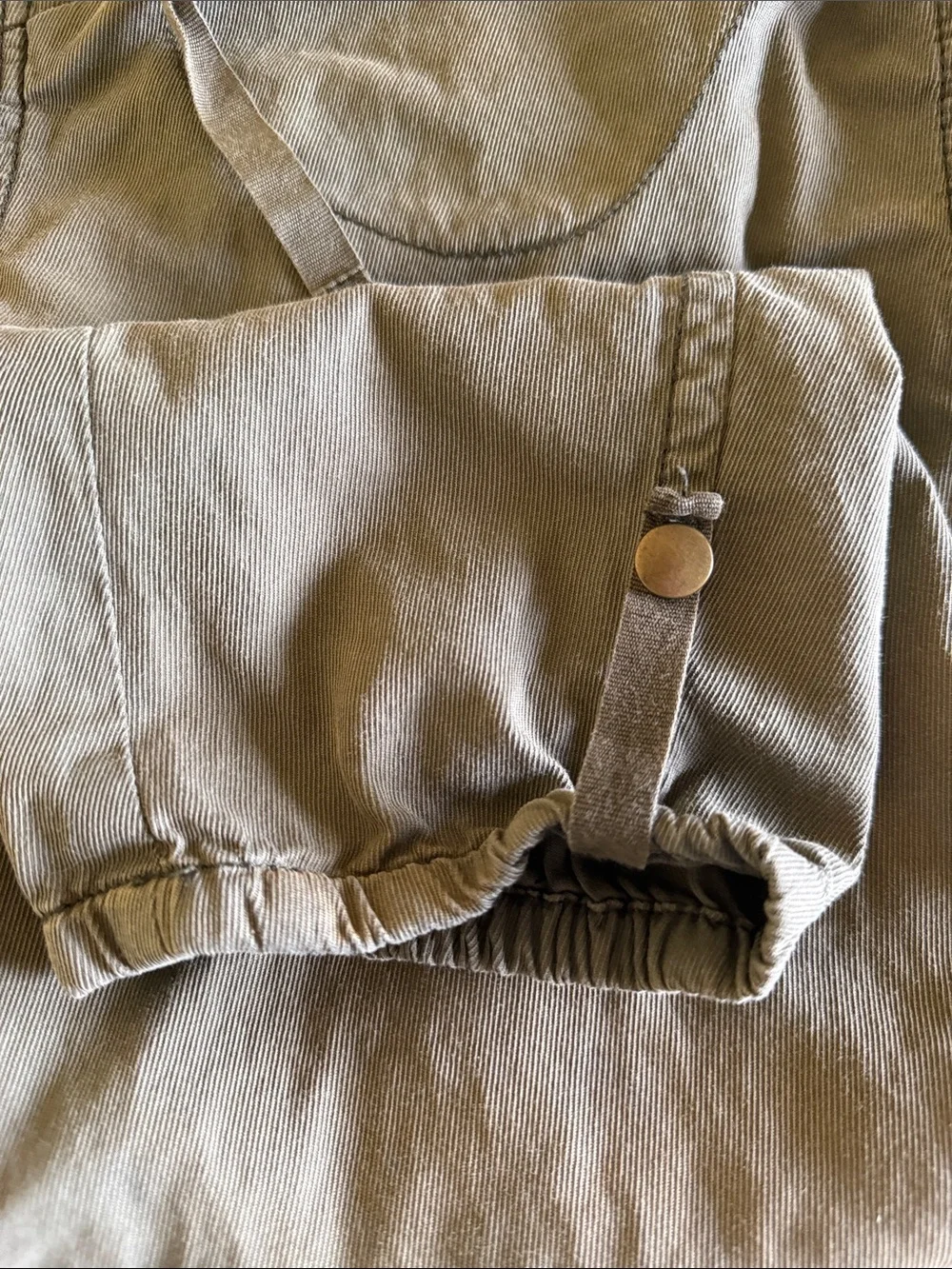 Free People Women's Olive Drawstring Cargo Joggers size 4